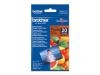 Brother BP71GP20 Glossy Photo Paper 4" x 6" - 20 Sheets - 