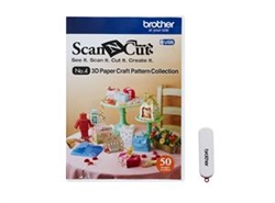 Brother CAUSB4 USB No. 4 3D Paper Craft Pattern Collection