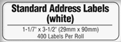 Brother DK1201 Standard Address Labels 1.1" x 3.5" (400 Labels)(Pack of 2)