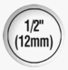 Brother DK1219 Round Paper Labels 1/2" dia (12mm) (1,200 Labels)