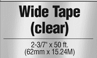 Brother DK2113 Continuous Clear Film Labels 2.4" x 50' (62mm x 15.2m) 