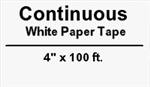 Brother DK2243 Continuous White Paper Tape Labels 4" x 100' (101mm x 30.4m) (Pack of 2)