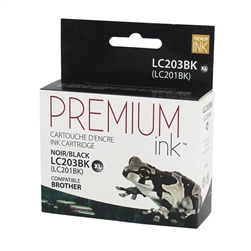 Brother LC203BK ( LC-203BK ) Compatible Black High Yield Inkjet Cartridge