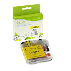 Brother LC205Y ( LC-205Y ) Compatible Yellow High Yield Inkjet Cartridge
