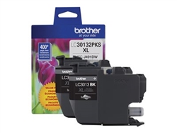 Brother LC30132PKS ( LC-30132PKS ) OEM Black High Yield Inkjet Cartridge (Dual Pack)