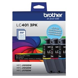 Brother LC4013PKS ( LC-4013PKS ) OEM Colour Combo Pack (includes Cyan, Magenta and Yellow)