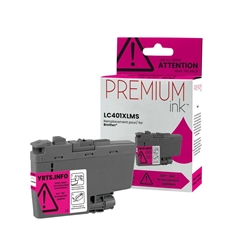 Brother LC401XLM ( LC-401XLM ) Compatible Magenta High Yield Inkjet Cartridge
