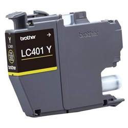 Brother LC401Y ( LC-401Y ) OEM Yellow Inkjet Cartridge