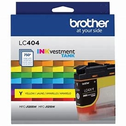 Brother LC404Y ( LC-404Y ) OEM Yellow Inkjet Cartridge