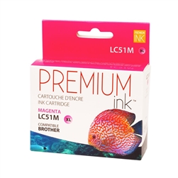 Brother LC51M ( LC-51M ) Compatible Magenta Ink Cartridge