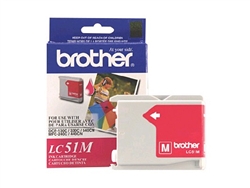 Brother LC51M ( LC-51M ) OEM Magenta Ink Cartridge