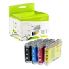Brother LC51BK / LC51C / LC51M / LC51Y Compatible InkJet Cartridge Multipack