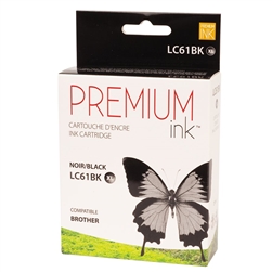 Brother LC61BK ( LC-61BK ) Compatible Black Ink Cartridge
