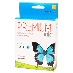 Brother LC61C ( LC-61C ) Compatible Cyan Ink Cartridge
