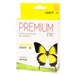 Brother LC61Y ( LC-61Y ) Compatible Yellow Ink Cartridge
