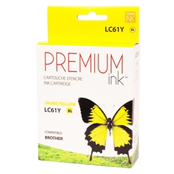 Brother LC61Y ( LC-61Y ) Compatible Yellow Ink Cartridge