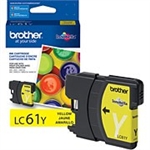 Brother LC61Y ( LC-61Y ) OEM Yellow Ink Cartridge