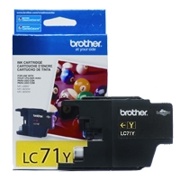 Brother LC71Y ( LC-71Y ) OEM Yellow InkJet Cartridge