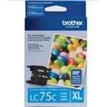 Brother LC75C ( LC-75C ) OEM Cyan High Capacity InkJet Cartridge