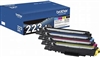 Brother TN2234PK ( TN-2234PK ) OEM Combo Pack includes Black, Cyan, Magenta and Yellow