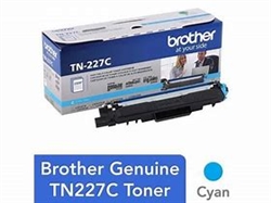 Brother TN227C ( TN-227C ) OEM Cyan Toner Cartridge