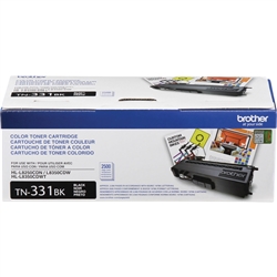 Brother TN331BK ( TN-331BK ) OEM Black Laser Toner Cartridge