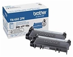 Brother TN660 ( TN-660 ) OEM Black High Yield Laser Toner Cartridge (Pack of 2)