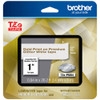 Brother TZePR254 Gold on Glitter White Laminated Tape for Indoor and Outdoor Use 24mm x 8m ( 1" x 26'2") 