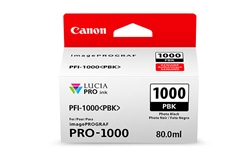 Canon PFI1000PBK ( PFI-1000PBK ) ( 0546C002 ) OEM Photo Black Inkjet Cartridge