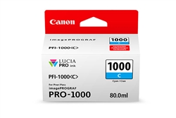 Canon PFI1000C ( PFI-1000C ) ( 0547C002 ) OEM Cyan Inkjet Cartridge