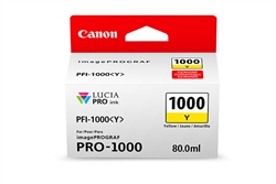 Canon PFI1000Y ( PFI-1000Y ) ( 0549C002 ) OEM Yellow Inkjet Cartridge