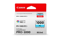 Canon PFI1000PC ( PFI-1000PC ) ( 0550C002 ) OEM Photo Cyan Inkjet Cartridge