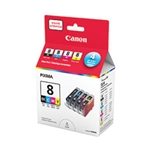 Canon CLI84PK ( CLI-84PK ) ( 0620B036 ) OEM Black/Colour Ink Tanks, Combo Pack complete with PP-201 Photo Paper