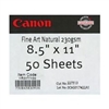 Canon Fine Art Natural White Matte Paper 8.5" x 11" - 50 Sheets (230 gsm) - 0850V059