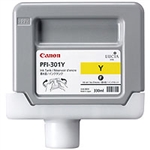 Canon PFI301Y ( PFI-301Y ) ( 1489B001 ) OEM Yellow Inkjet Cartridge