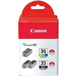 Canon PGI35 / CLI36 ( 1509B011 ) OEM Inkjet Cartridge Value Pack