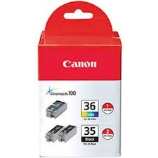Canon PGI35 / CLI36 ( 1509B011 ) OEM Inkjet Cartridge Value Pack
