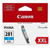 Canon CLI281XXLC ( CLI-281XXLC ) ( 1980C001 ) OEM Cyan Extra High Yield Inkjet Cartridge