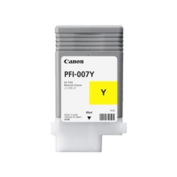 Canon PFI007Y ( PFI-007Y ) ( 2146C001 ) OEM Yellow Ink Cartridge (90ml)