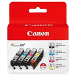 Canon CLI2214PK ( CLI-2214PK ) ( 2946B017 ) OEM Combo Pack includes Black/Cyan/Magenta/Yellow