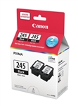 Canon PG245 ( PG-245 ) ( 8279B0016) OEM Black Inkjet Cartridge (Twin Pack)