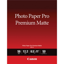 Canon Photo Paper Pro Premium Matte PM-101 8.5" x 11" - 50 Sheets - 8657B004