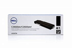 Dell 593-BBBM ( Ctg# HD47M ) ( Mfg# KWJ3T ) OEM Black Toner Cartridge