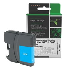 Clover Imaging 117022 ( Brother LC65HYC ) ( LC-65HYC ) RemanufacturedCyan High Capacity InkJet Cartridge