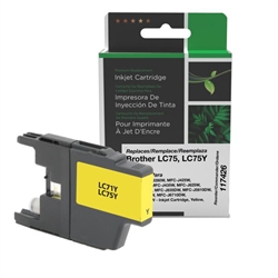 Clover Imaging 117426 ( Brother LC75Y ) ( LC-75Y ) RemanufacturedYellow High Capacity InkJet Cartridge