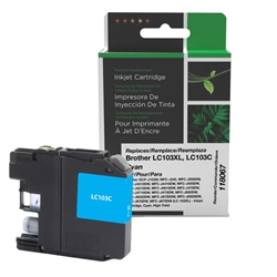 Clover Imaging 118067 ( Brother LC103C ) ( LC-10C ) RemanufacturedCyan High Yield Inkjet Cartridge