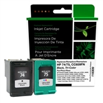 Clover Imaging 118309 ( HP 74 / 75 ) ( CC659FN ) Remanufactured Black and Colour Combo Pack