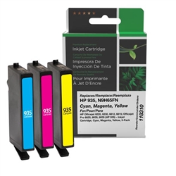 Clover Imaging 118310 ( HP 935 ) ( N9H65FN ) Remanufactured Colour Combo Pack includes Cyan, Magenta and Yellow