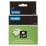 Dymo LW Address Labels, 2-up 1 1/8" x 3 1/2" (28mm x 89mm) - 30253