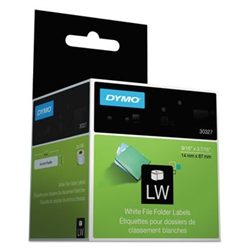 Dymo LW File Folder Labels, 1-up 9/16" x 3 7/16" (14mm x 87 mm)  - 30327